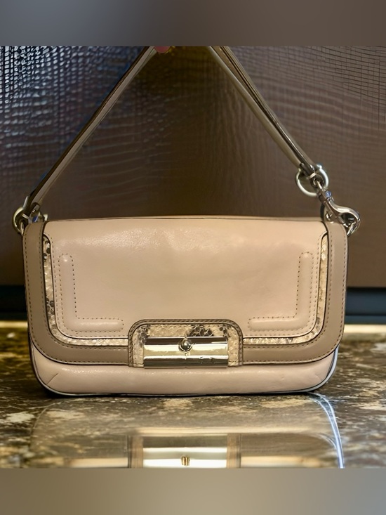 Coach Handbags - COACH Kristin Ivory Snake Trim Mini Bag